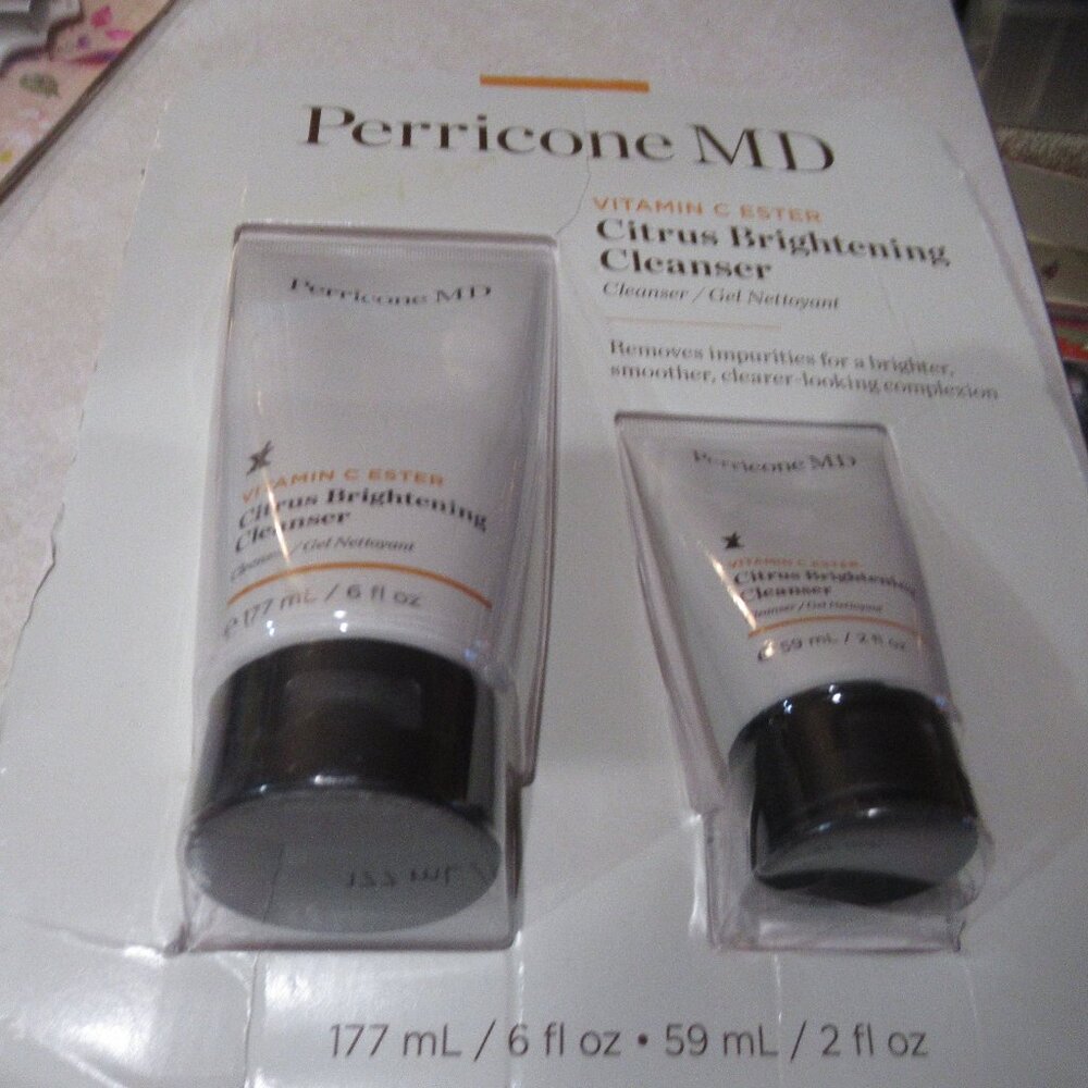 Perricone MD Vitamin C Ester Citrus Brightening Cleanser Set 2 pc